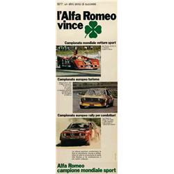 Advertising poster, automobiles  - ALFA