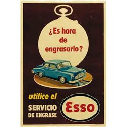 Advertising poster, automobiles  - ESSO