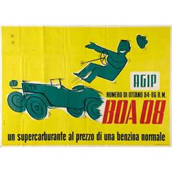 Advertising poster, automobiles  - AGIP