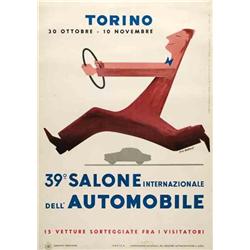 Advertising poster, automobiles
