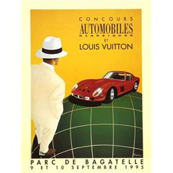 Advertising poster, automobiles