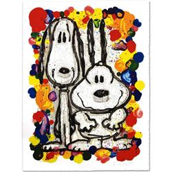 Tom Everhart- Hand Pulled Original Lithograph "Wait Watchers"