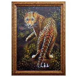 Vera V. Goncharenko- Original Giclee on Canvas "Looking For Food"