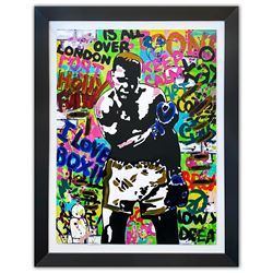 Nastya Rovenskaya- Original Mixed Media on Paper "Muhammad Ali"