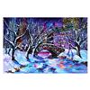 Image 1 : Yana Rafael, "Frosty Day in Central Park" Hand Signed Original Painting on Canvas with COA.