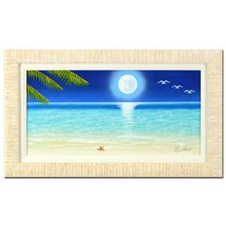Dan Mackin, "Night Flight" Framed Original Oil Painting on Canvas Hand Signed with Letter of Authent