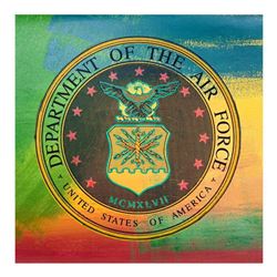 Steve Kaufman (1960-2010), "The United States Air Force Seal " Hand Signed and Numbered Limited Edit
