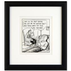 Bizarro! "She Left Me" is a Framed Original Pen & Ink Drawing, by Dan Piraro, Hand Signed by the Art