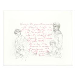 Edna Hibel (1917-2014), "Through the Generations" Limited Edition Lithograph, Numbered and Hand Sign