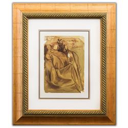 Salvador Dali- Original Color Woodcut on B.F.K. Rives Paper "Purgatory 30"