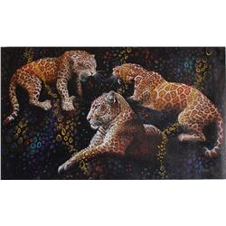 Vera V. Goncharenko- Original Oil on Canvas "Ready to Hunt"