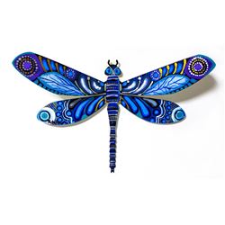 Patricia Govezensky- Original Painting on Cutout Steel "Dragonfly LXXVI"
