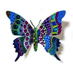 Patricia Govezensky- Original Painting on Cutout Steel "Butterfly LXXXVIII"