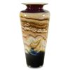 Image 1 : "Small Ruby Traditional Urn" Hand-Blown Glass Sculpture, Hand Signed by GartnerBlade Glass.