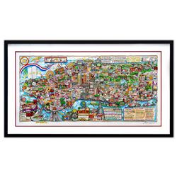 Charles Fazzino- 3D Construction Silkscreen Serigraph "NEW YORK IS…"