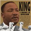 Image 2 : Steve Kaufman (1960-2010), "Martin Luther King" Limited Edition Silkscreen on Canvas, Numbered 49/50