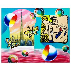 Alexander Astahov- Original Oil on Canvas "Burj Khalifa View"