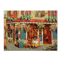 Viktor Shvaiko, "Jolly Friar" Limited Edition Hand Embellished on Canvas, Numbered and Hand Signed w