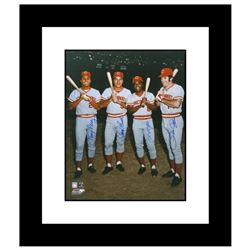 "The Big Four" Framed Photograph Autographed by the Big Red Machine's Johnny Bench, Tony Perez, Joe 