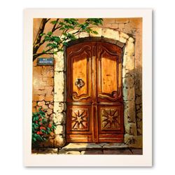 Anatoly Metlan, "Rue Mouffetard" Hand Signed Limited Edition Serigraph on Paper with Letter of Authe