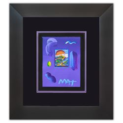 Peter Max- Original Mixed Media "Without Borders Ver. III #95"