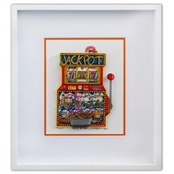 Charles Fazzino- 3D Construction Silkscreen Serigraph "Slots of Fun"