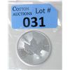 Image 1 : 1 Oz .9999 Fine Silver 2020 Canada Maple Leaf Coin