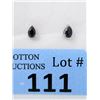 Image 1 : New 1 CT Sapphire Sterling Silver Stud Earrings