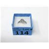 Image 2 : Sterling Silver Blue Topaz & Diamond Ring