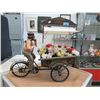 Image 1 : Bicycle Flower Cart Décor - Moving Wheels