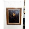 Image 1 : Vintage Oil on Canvas Painting - 28" x 32" framed