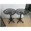 Image 1 : Pair of Adjustable Height Iron Stools