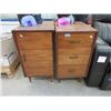 Image 1 : Pair of Wood End Tables - 16" x 23" x 31" tall