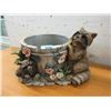 Image 1 : Raccoon Themed Resin Planter - 13" x 16" x 9"