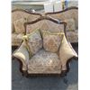Image 2 : Wood Framed 3 Piece Sofa Set