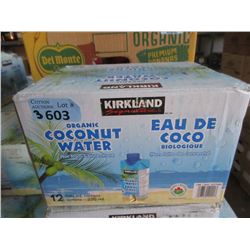 3 Cases of Kirkland Organic Coconut Water