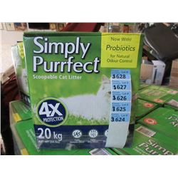 Three 20KG Boxes of Scoopable Kitty Litter