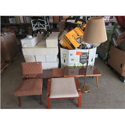 Foot Stool & 4 Pieces of Vintage Furniture