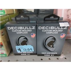 4 Decibullz Custom Molded Earplugs