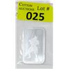 Image 1 : 1 Oz. Samurai Warrior .999 Silver Bar