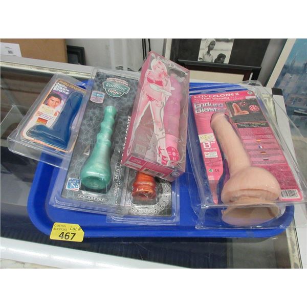 5 Assorted New Sex Toys - Sealed packages