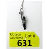 Image 1 : Sterling Silver & Black Onyx Cobra Pendant