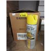 Image 1 : 2 Cases of 12 Yellow Aerosol Spray Paint