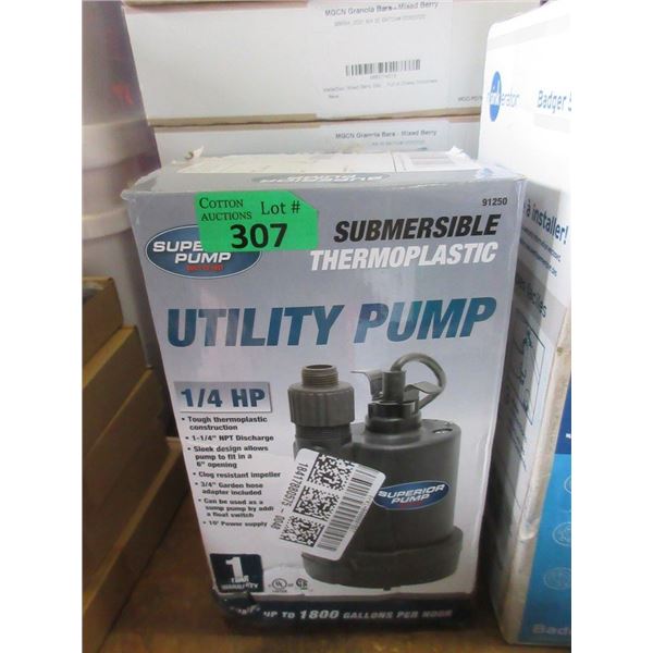 1/4 HP Submersible Utility Pump