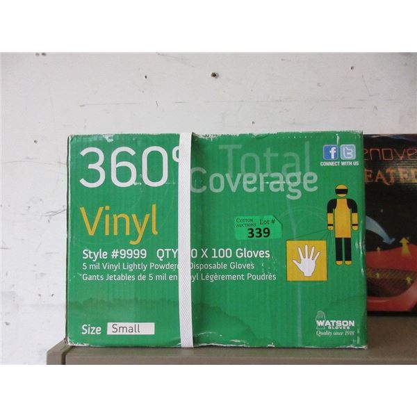 Case of Vinyl Disposable Gloves - Small