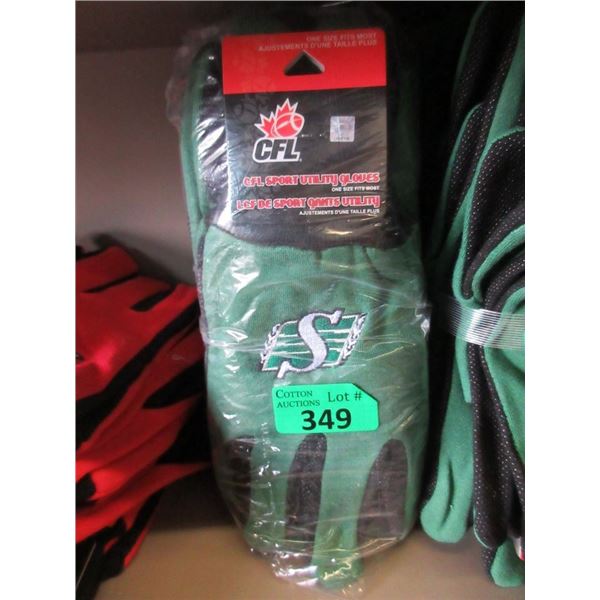 12 Pairs of Saskatchewan Football Gloves