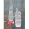 Image 1 : 4 Selenite Healing Towers (Satin Spar)