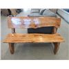 Image 1 : 54" Wide Handcrafted Wood Bench