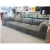 Image 1 : 4 Piece Grey Fabric Sectional - Store Return