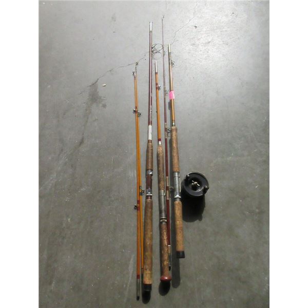 3 Vintage Fishing Rods